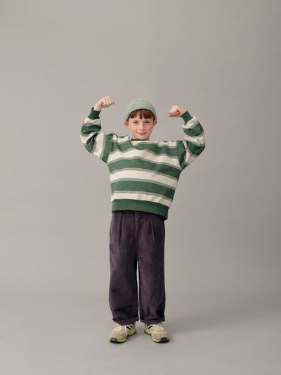 Balloon Sweatshirt - Duck Egg Stripe