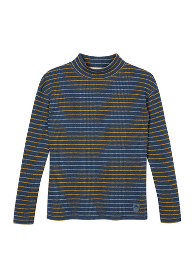 Turtle Rib Top - Vintage Indigo