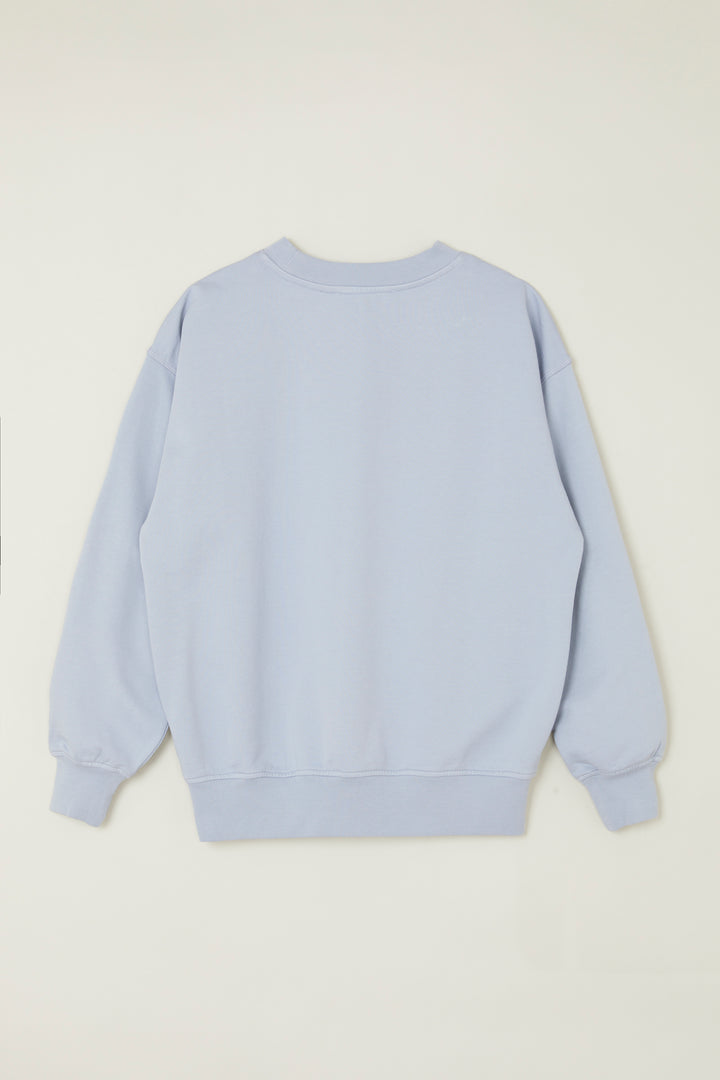 Oversized Sweatshirt - Grey Blue