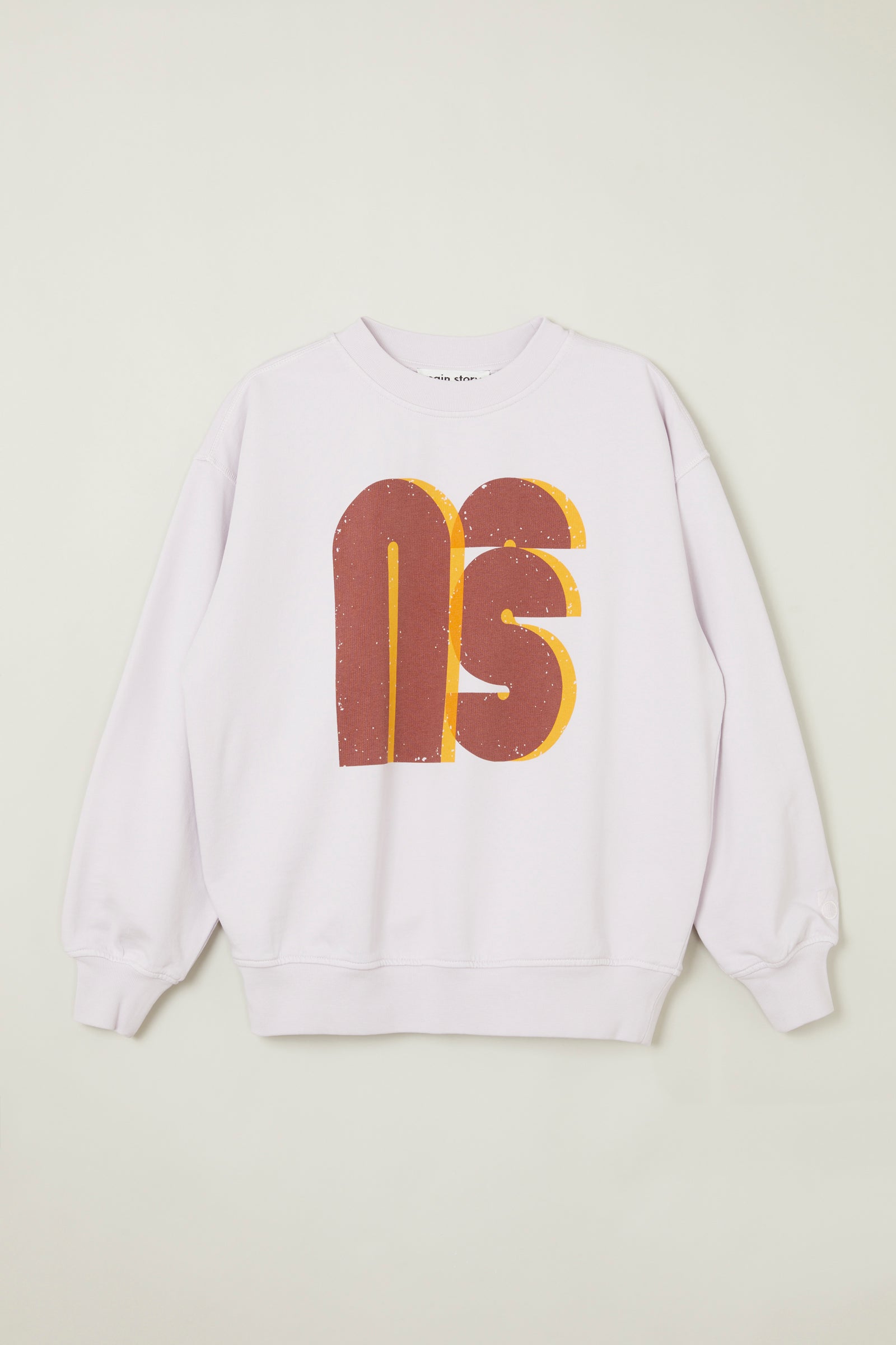Oversized monogram sweatshirt top