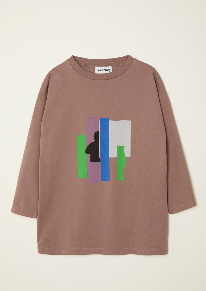 LS Tee Dress - Cognac