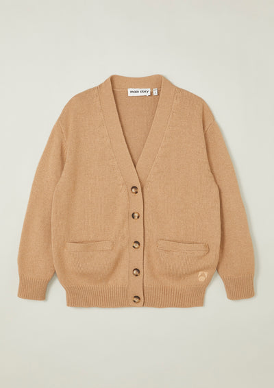 Oversized Cardigan - Camel