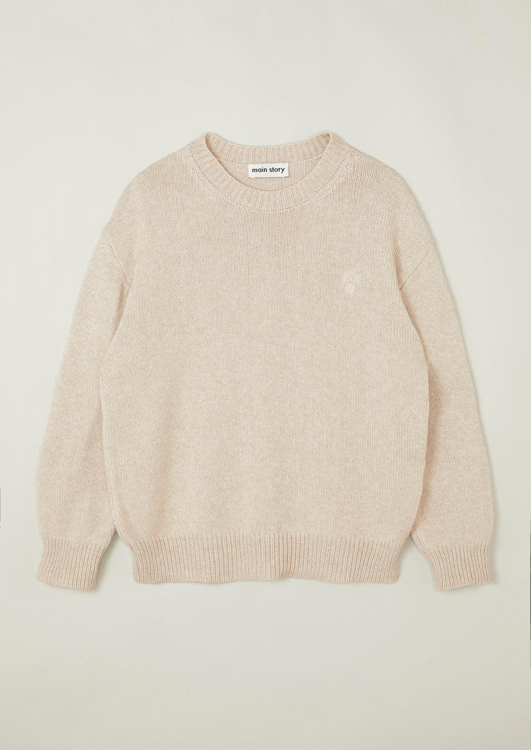 Knitted Sweatshirt - Cream