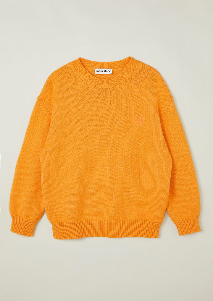 Knitted Sweatshirt - Clementine