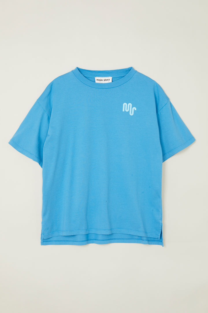 Oversized Tee - Mediterranean Squiggle